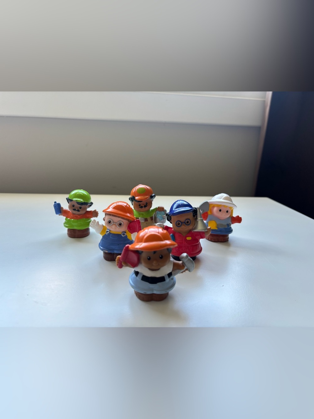 Fisher price little people construction workers mechanic bundle vintage figures